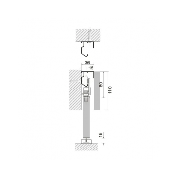 Okucie budowlane Novum 2.5mb x1 drzwi (1skrz. 75kg)